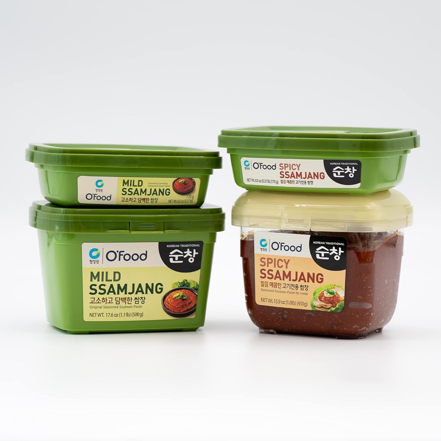 O’Food Ssamjang Korean Soybean Paste Sauce [Mild | 1.0 Lb (500G)] for BBQ, Lettuce Wraps, Rice, Vegetables, and Meat | Authentic Korean Flavor, Bold & Savory