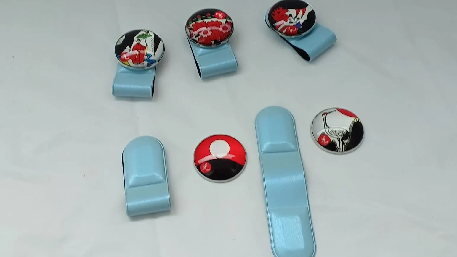 Lucky Oh-Gwang Hwatu Magnetic Golf Ball Markers & Hat Clip Set (5 Pcs)