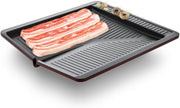 Square BBQ Grill Pan Korean Style, 5 Layer Titanium Nonstick Coating, Smokeless, Cast Aluminum, Only for Gas Stove