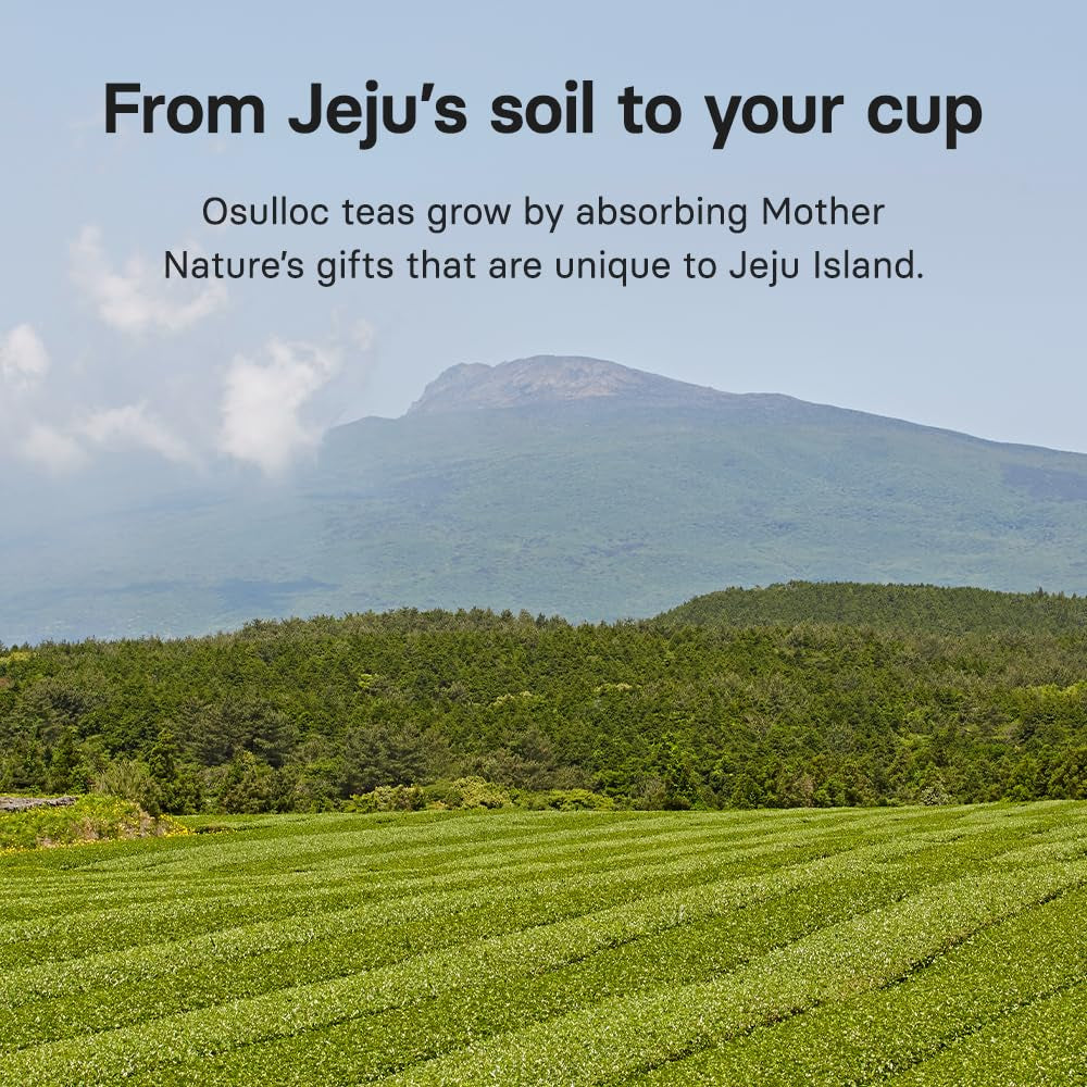 OSULLOC Sweet Hibiscus (Lemon & Cinnamon Flavor), Decaffeinated Herbal Tea, Relaxing Fruit Blended Hibiscus Tea, Premium Tea Bags from Jeju Island, 20 Count, 1.27 Oz