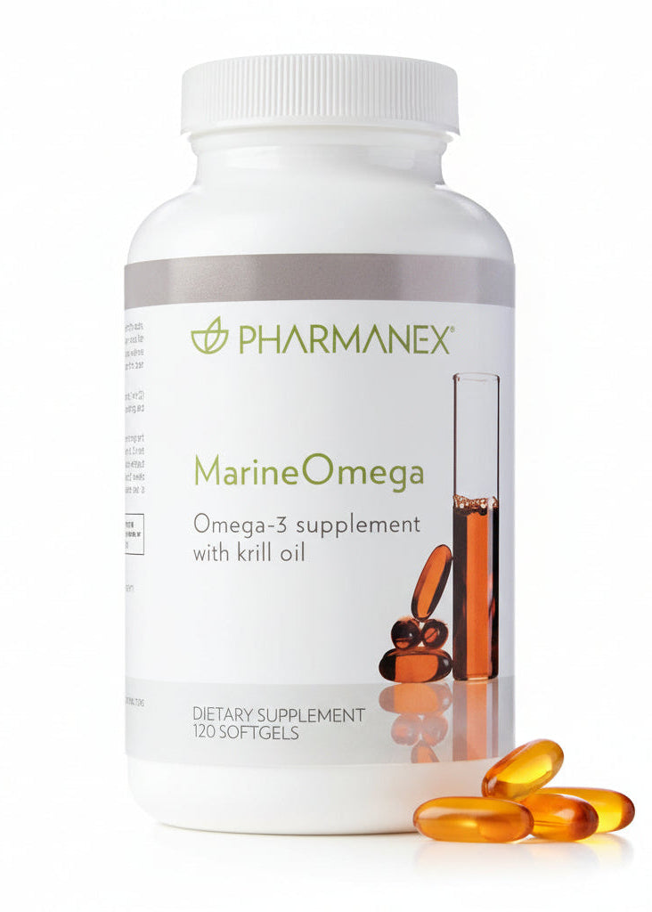 Marine Omega, Omega-3 Fatty Acids & Krill Oil Supplement, 1200Mg DHA & EPA per Serving, 120 Softgels, Supports Heart, Brain, Joint, & Overall Health