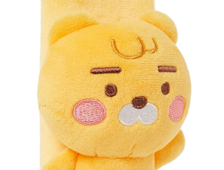 KAKA0 Official Cute Seat Belt Shoulder Pad – Ryan, Apeach, Choonsik & Jordy Car Seat Belt Cover for Comfort & Protection (Ryan Plush Cover)