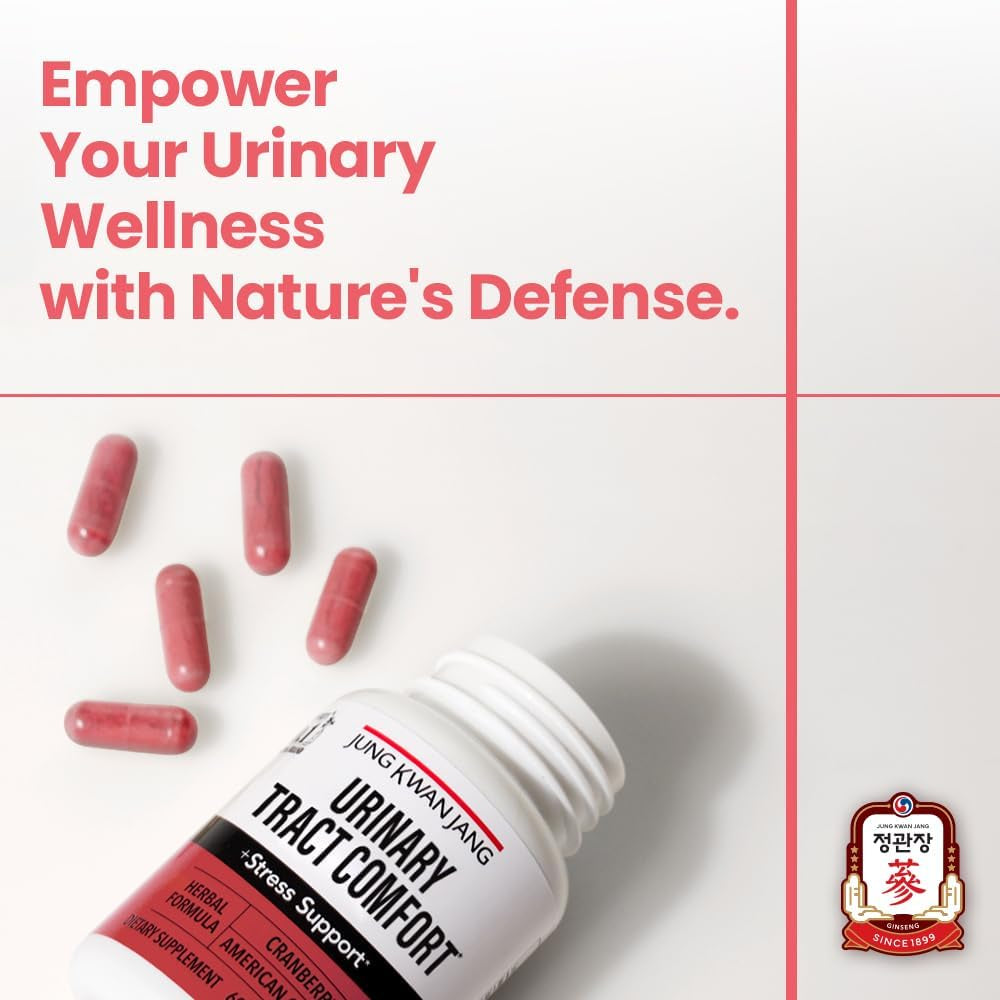 정관장 방광 영양제 60정 Urinary Tract Comfort Formula with Pacran Cranberry 