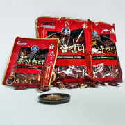 Korean Premium Red Ginseng Candy (200Gx3Packs) 600G - Strong Red Ginseng Taste. Help with Sore Throat, Coughing, Breath Refresher