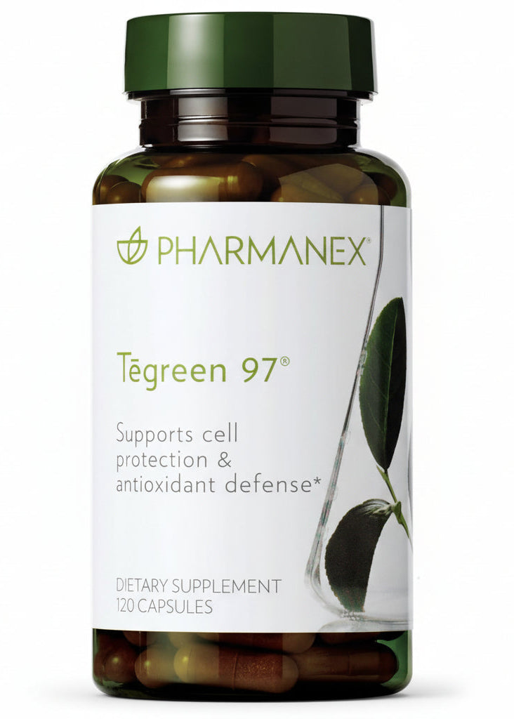 Nu Skin Pharmanex Tegreen 97 Cell Protection | 120 Count | Antioxidant Support for Healthy Cell Function | Proprietary Green Tea Extract