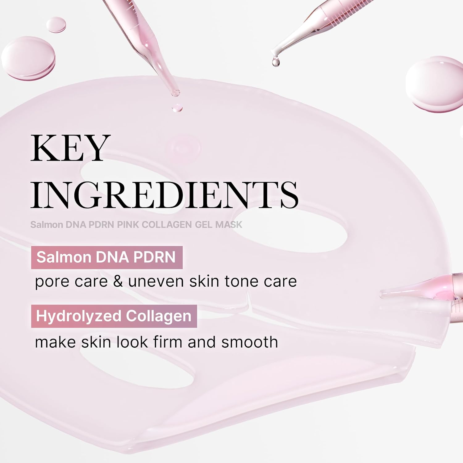 Medicube Salmon DNA PDRN Pink Collagen Jelly Gel Mask | Overnight Face Mask for Glass Glow Skin- Elasticity, Hydrating, Firming and Moisturizing | Korean Skincare, 28G, 4Ea