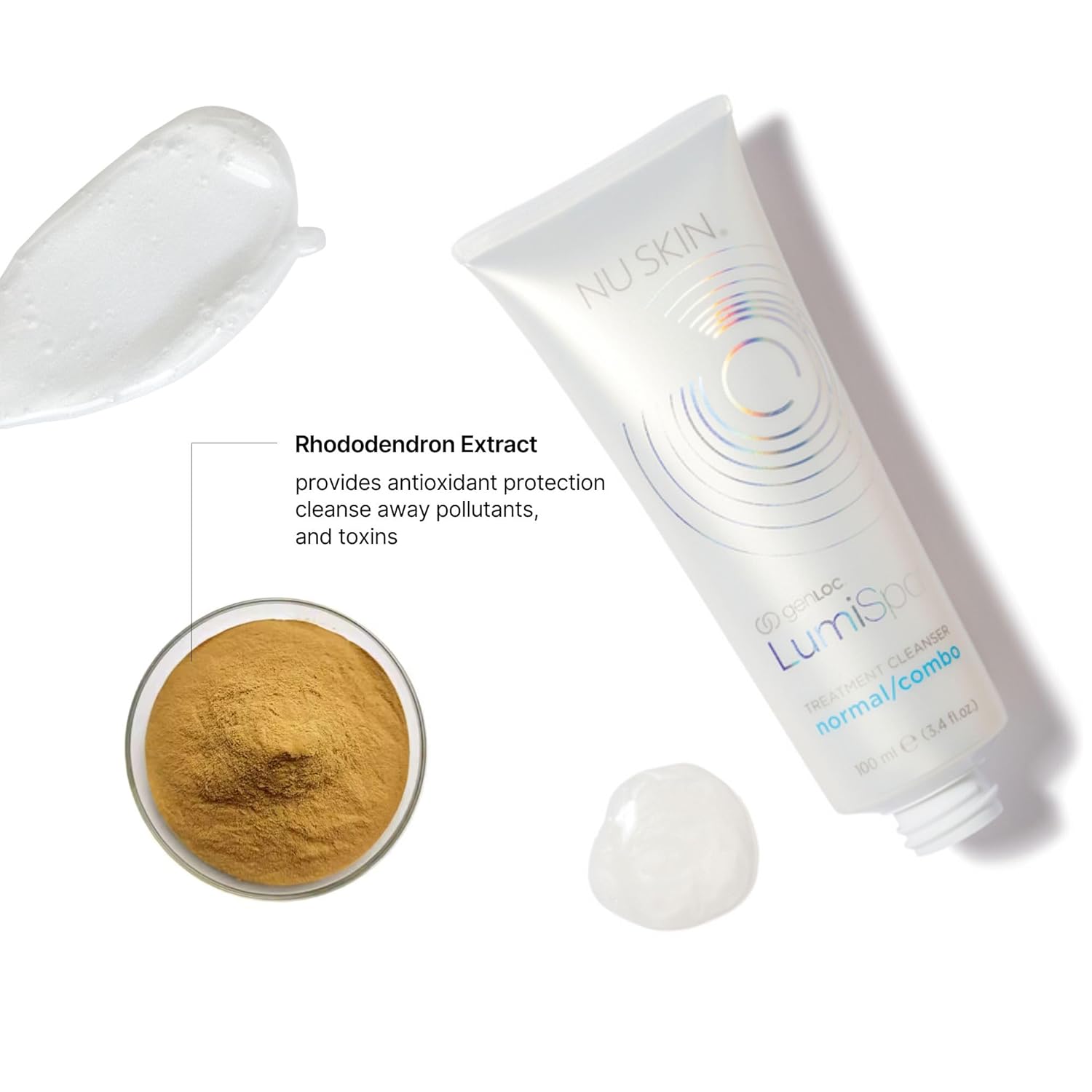 Nu Skin Ageloc Lumispa Treatment Cleanser | Normal/Combo Skin | Promotes Smooth, Refreshed Skin | Enhanced Lumispa Performance | Infused with Ageloc Technology | 3.4 Fl Oz