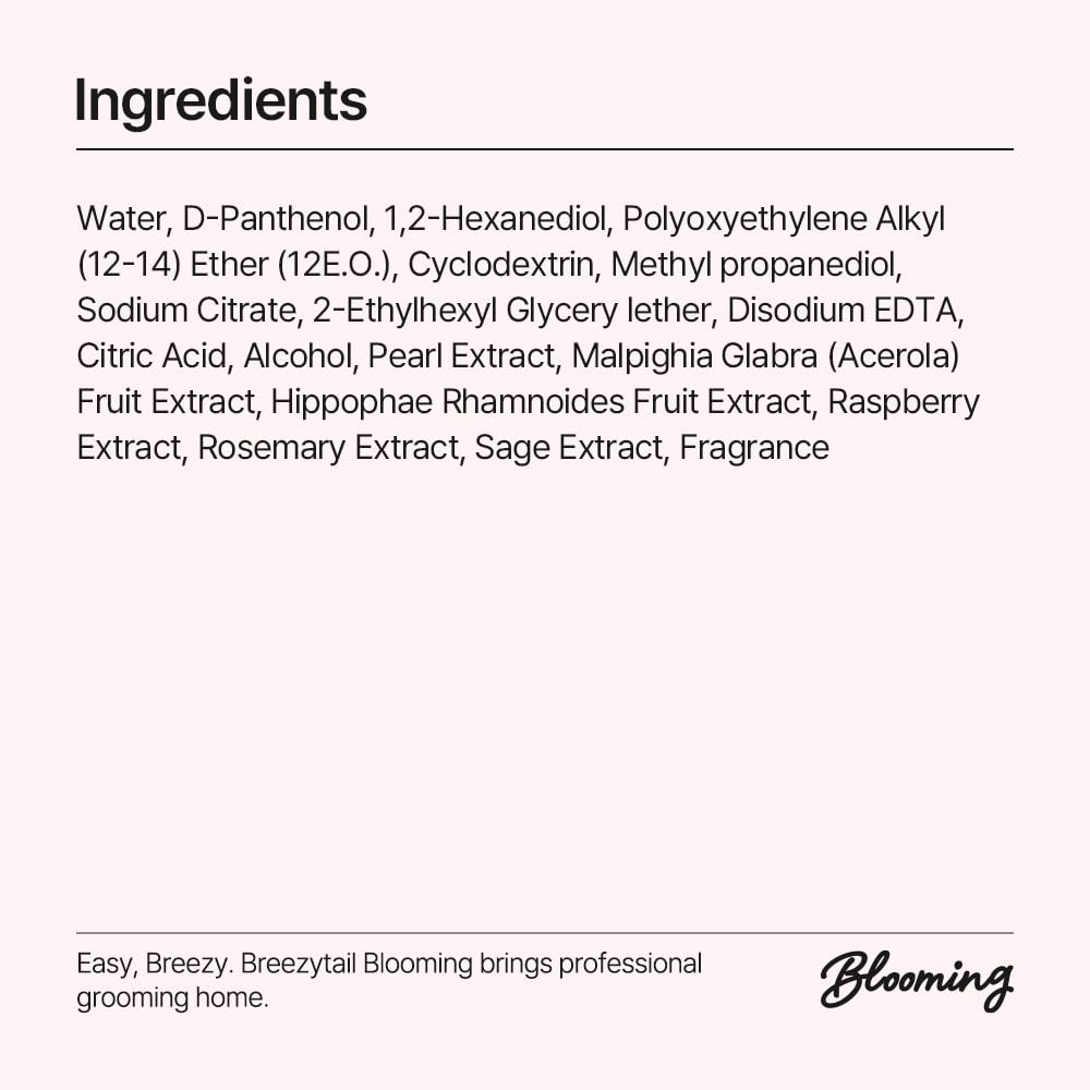 Breezytail Blooming Volumizing Mist, Loved by Top Korean Groomers, Adds Volume and Shine – Easy Breezy, Professional Care at Home (6.76 Fl Oz/200 Ml)