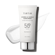 TIRTIR Hydro UV Shield Sunscreen | SPF 50+ Broad Spectrum UVA UVB Korean No White Cast Face Sunblock, 1.69 Fl Oz