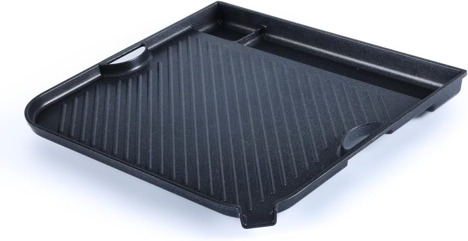 COOKKING - Master Grill Pro, Korean Traditional BBQ Grill Pan - Stovetop Nonstick Indoor/Outdoor Smokeless BBQ Cast Aluminum Grill Pan (Mastergrill Pro)