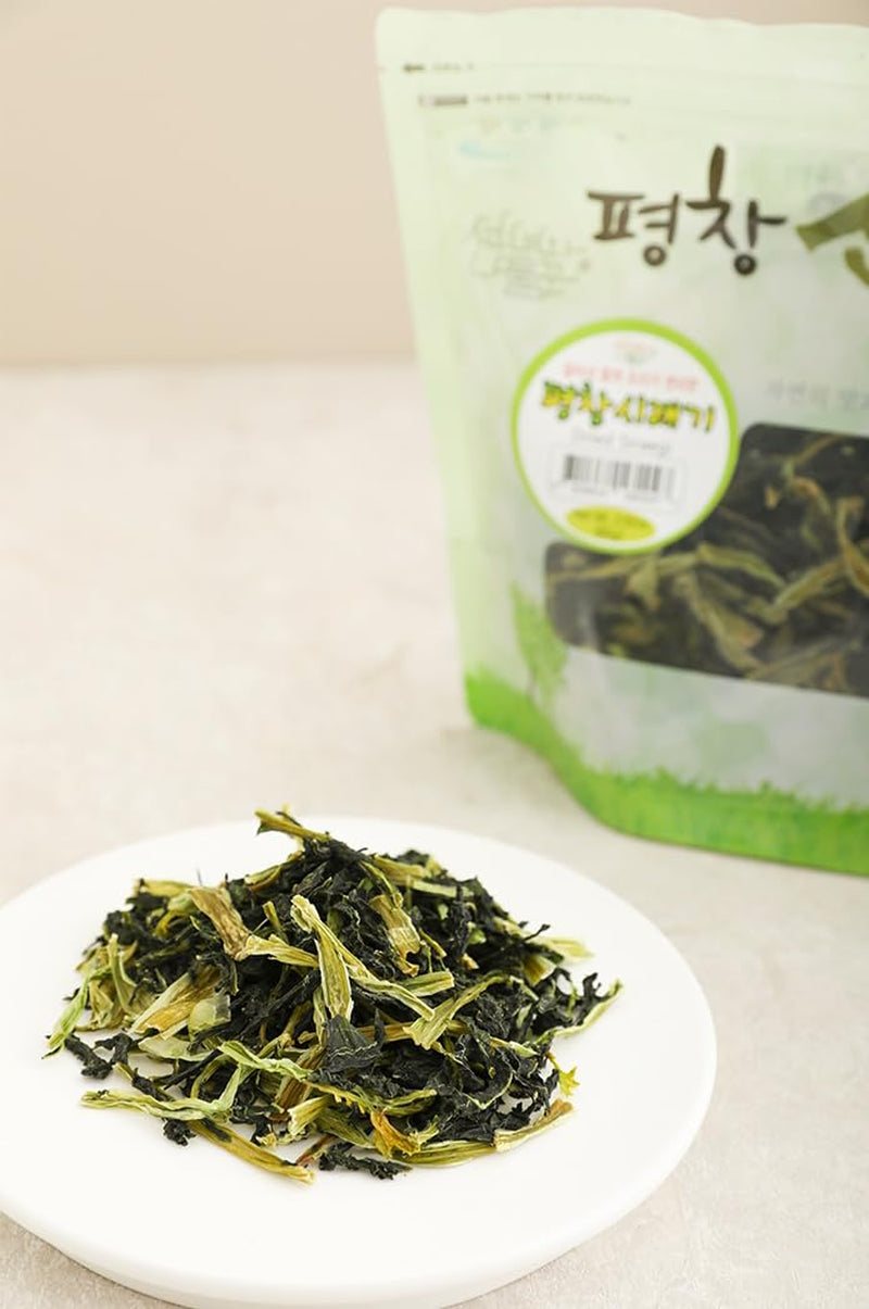 Pyeongchang Dried Easy Cook Radish Leaves 2.82Oz. 간편시래기 Korean Dried Siraegi Namul, Dried Vegetables, Nutritious Korean Food