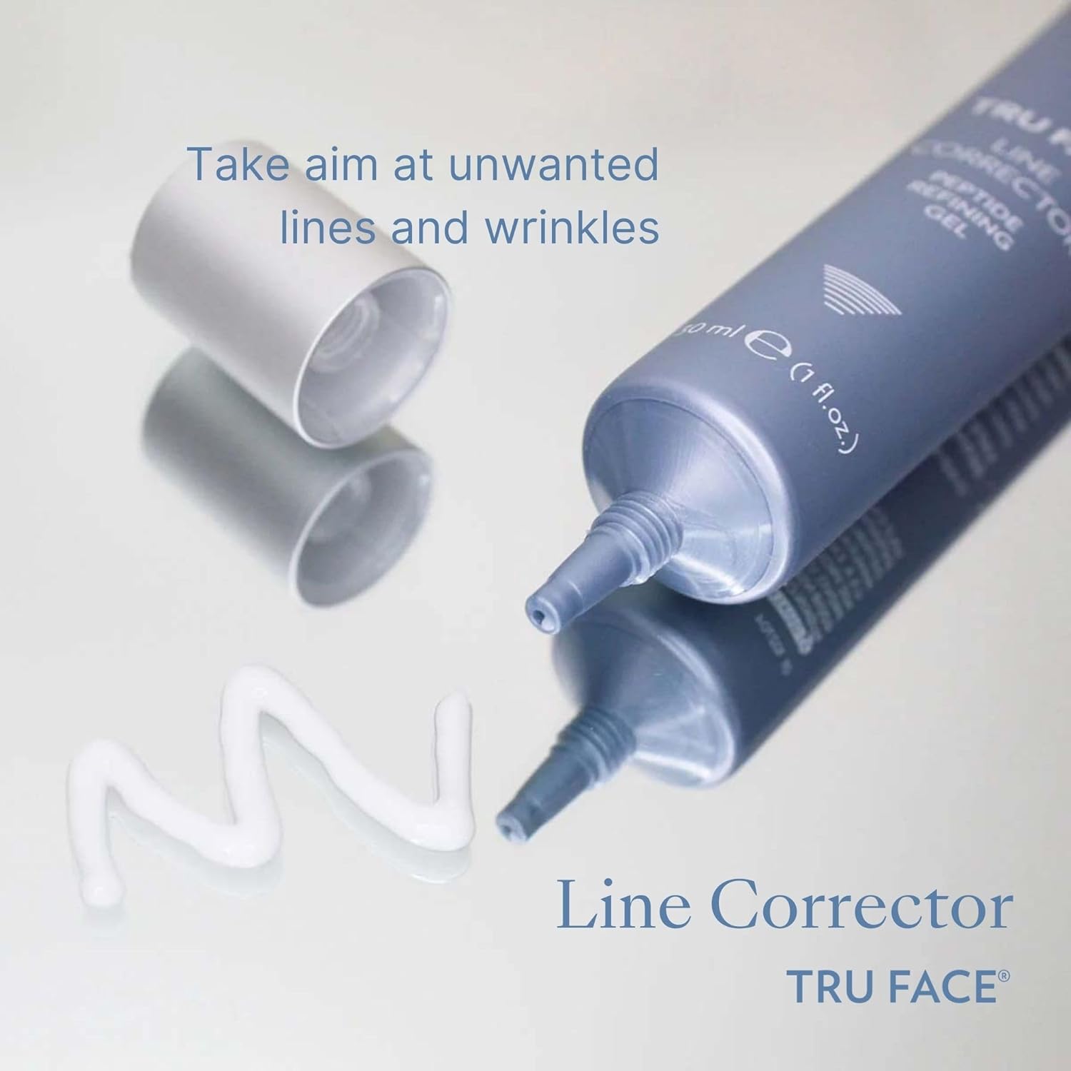 Nuskin Tru Face Line Corrector | Wrinkle Reducing Peptides | Aging for Fine Lines | Targets Mouth Lines & Forehead Wrinkles for Youthful, Smooth Skin | Put on before Makeup & Face Wash | 1 Pack