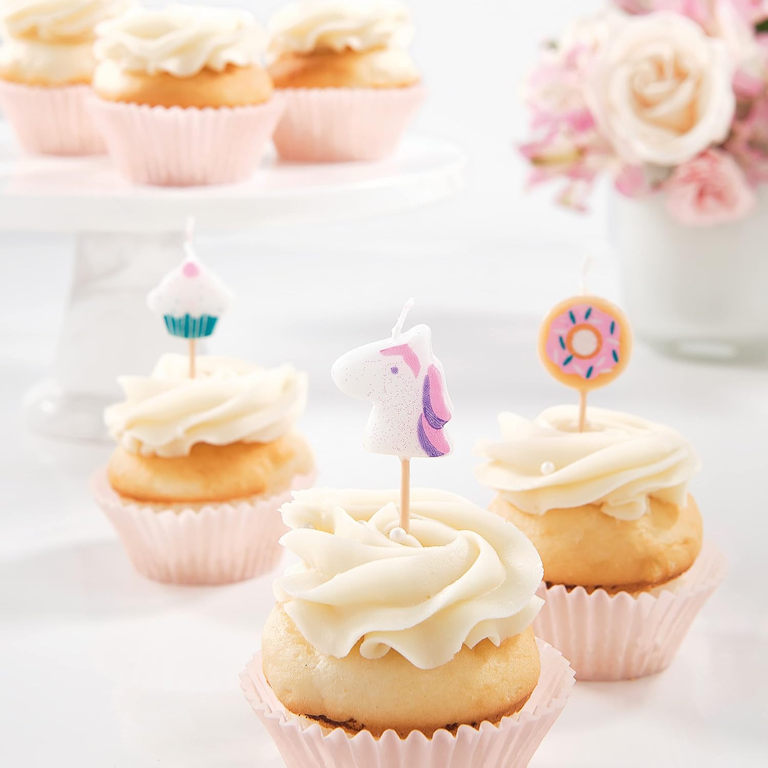 유니콘 생일촛불 10세트 Unicorns and Rainbows Birthday Candles 