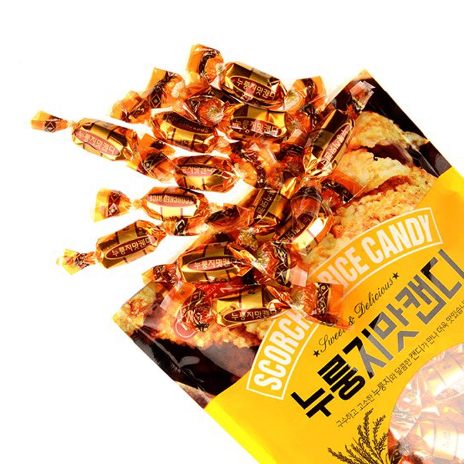 Nurungji-Flavored Candy - Savory and Nutty Nurungji Meets Sweet Candy, Individually Wrapped, Made in Korea,누릉지사탕_9.87 Oz (280G)_1Pack