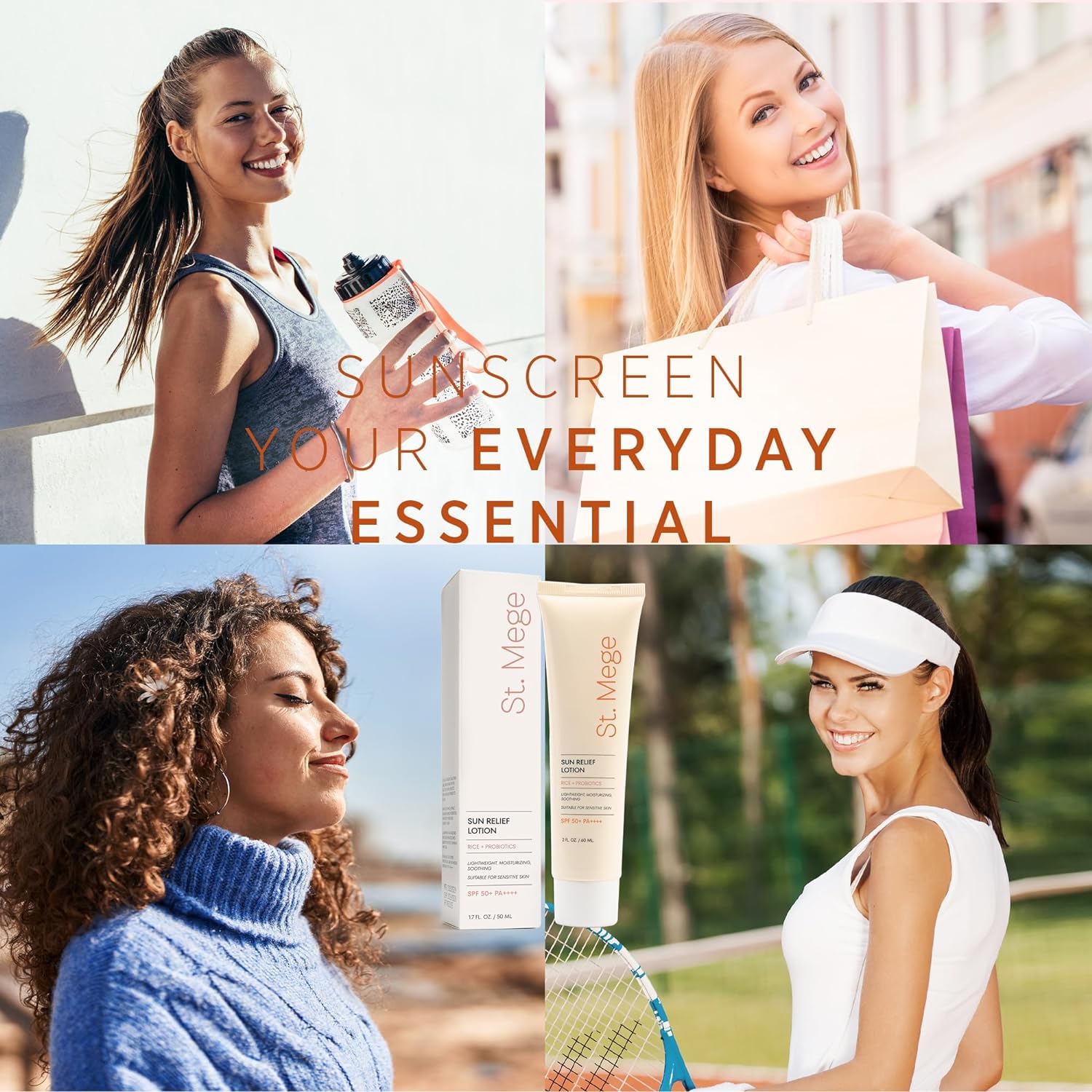 Rice Korean Lightweight Sunscreen - Daily 50+ PA++++ Travel Size Sunscreen Lotion - Reef Safe, Asian Skincare Sunblock