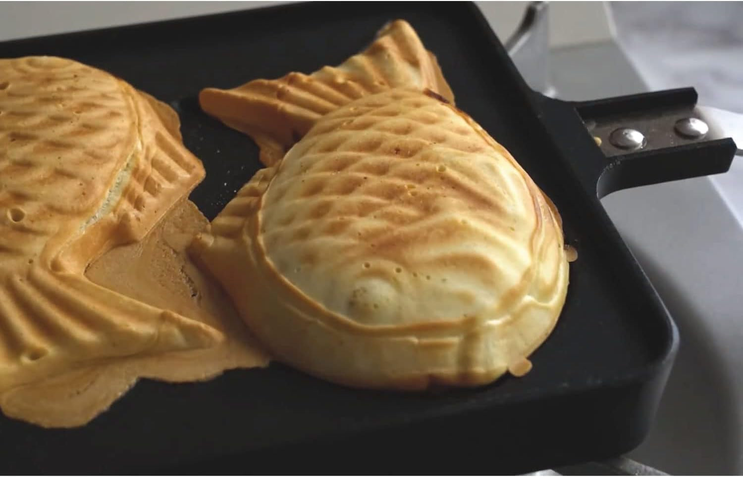 COOKKING - Taiyaki Japanese Fish-Shaped Pancake Double Pan, Made in Korea