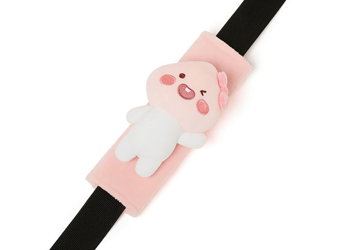 KAKA0 Official Cute Seat Belt Shoulder Pad – Ryan, Apeach, Choonsik & Jordy Car Seat Belt Cover for Comfort & Protection (Apeach Plush Cover)