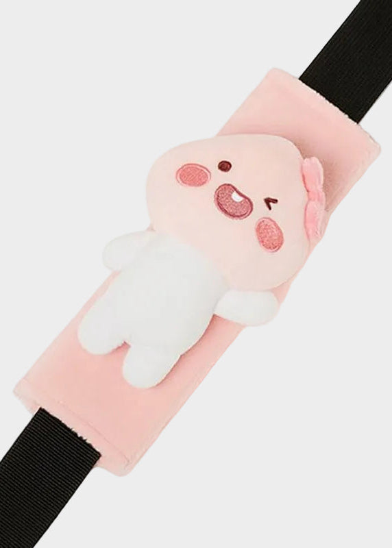 KAKA0 Official Cute Seat Belt Shoulder Pad – Ryan, Apeach, Choonsik & Jordy Car Seat Belt Cover for Comfort & Protection (Apeach Plush Cover)