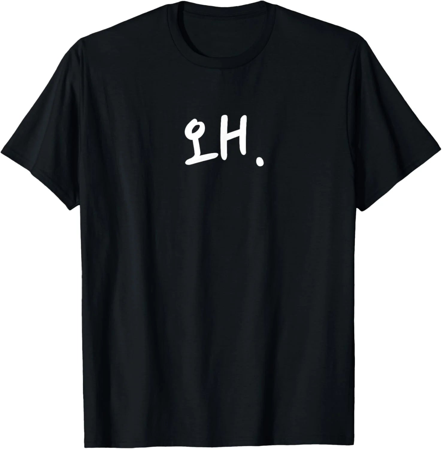 T-Shirt Korean Hangul Word "Why" T-Shirt Mens，Black，Women，Funny，Journey，Crew Neck, Short Sleeve,Custom Clothing Patterns.Gift