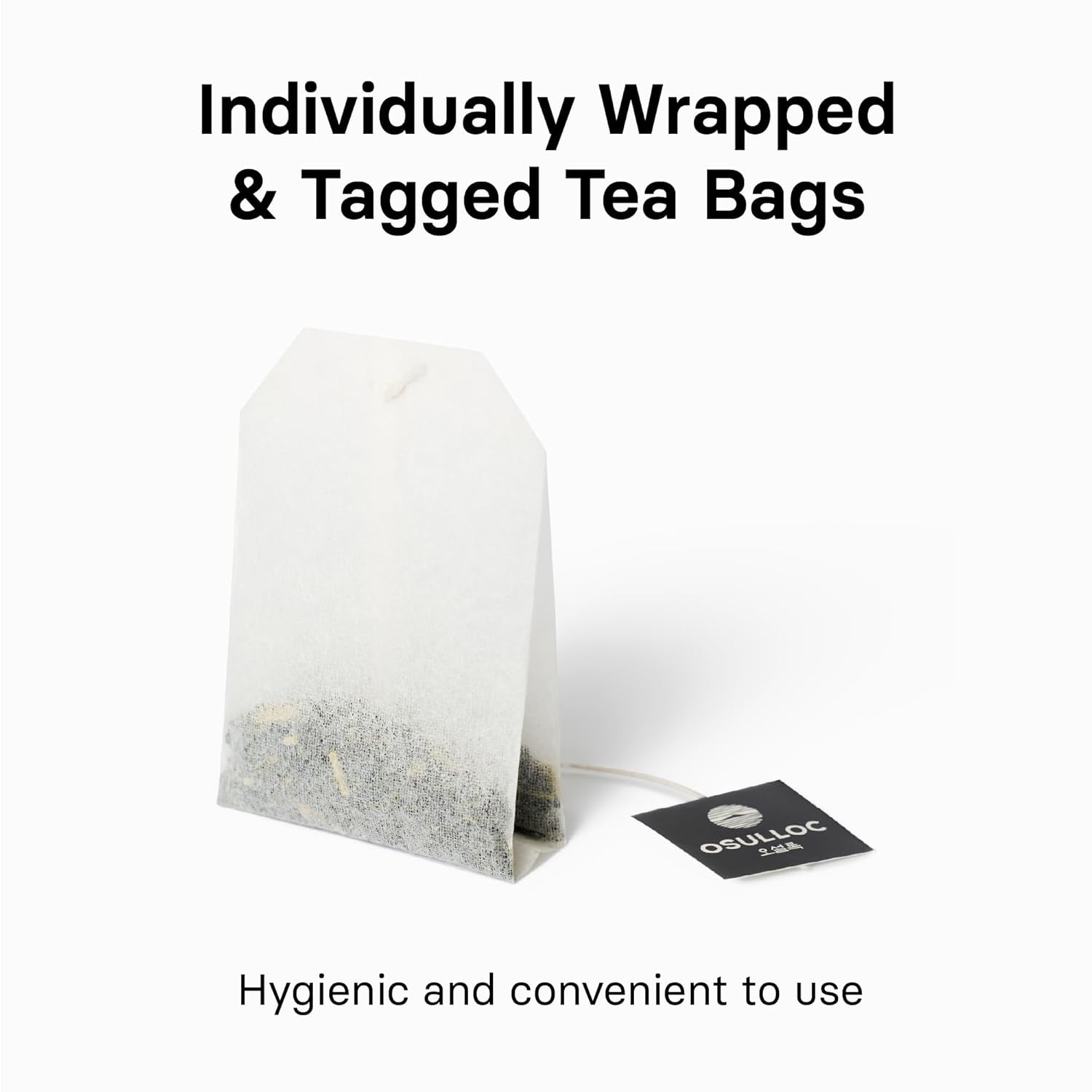 OSULLOC Sweet Hibiscus (Lemon & Cinnamon Flavor), Decaffeinated Herbal Tea, Relaxing Fruit Blended Hibiscus Tea, Premium Tea Bags from Jeju Island, 20 Count, 1.27 Oz