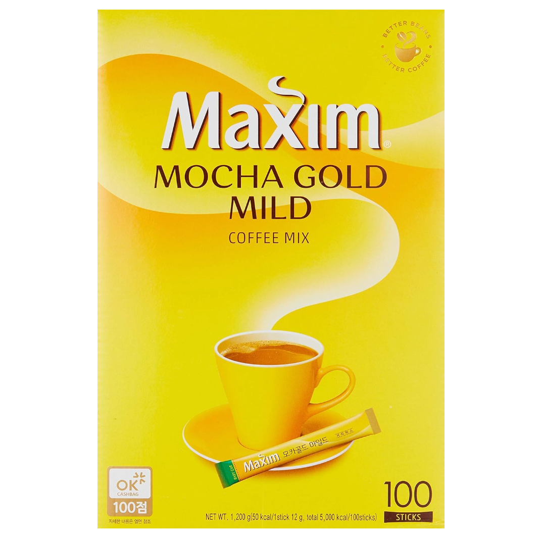 맥심 모카골드 커피믹스 Maxim Mocha Gold Mild Coffee Mix 100PKG