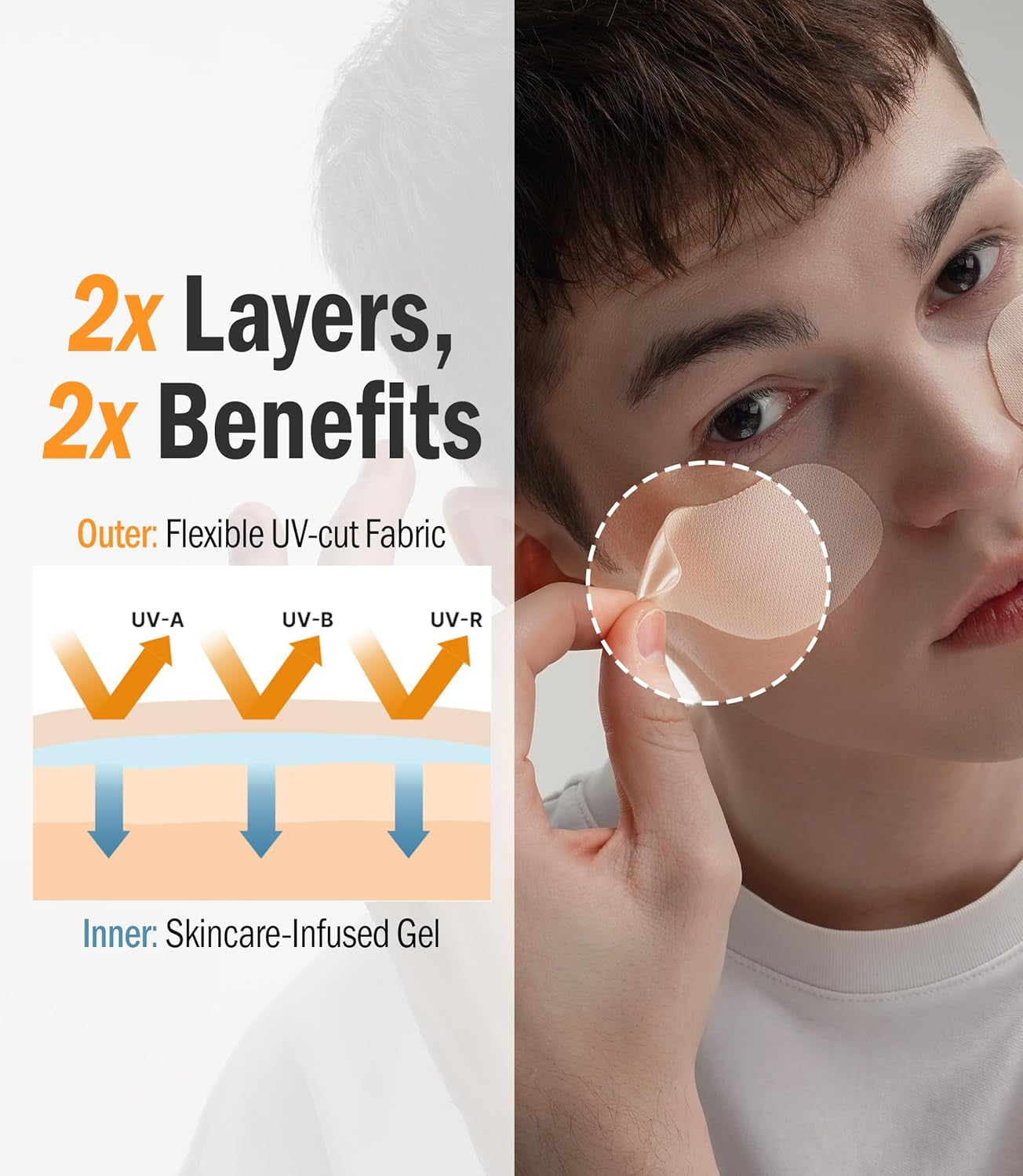 데일리 썬블락 얼굴패치 Daily Sunshield Golf Patch 5 Pairs 