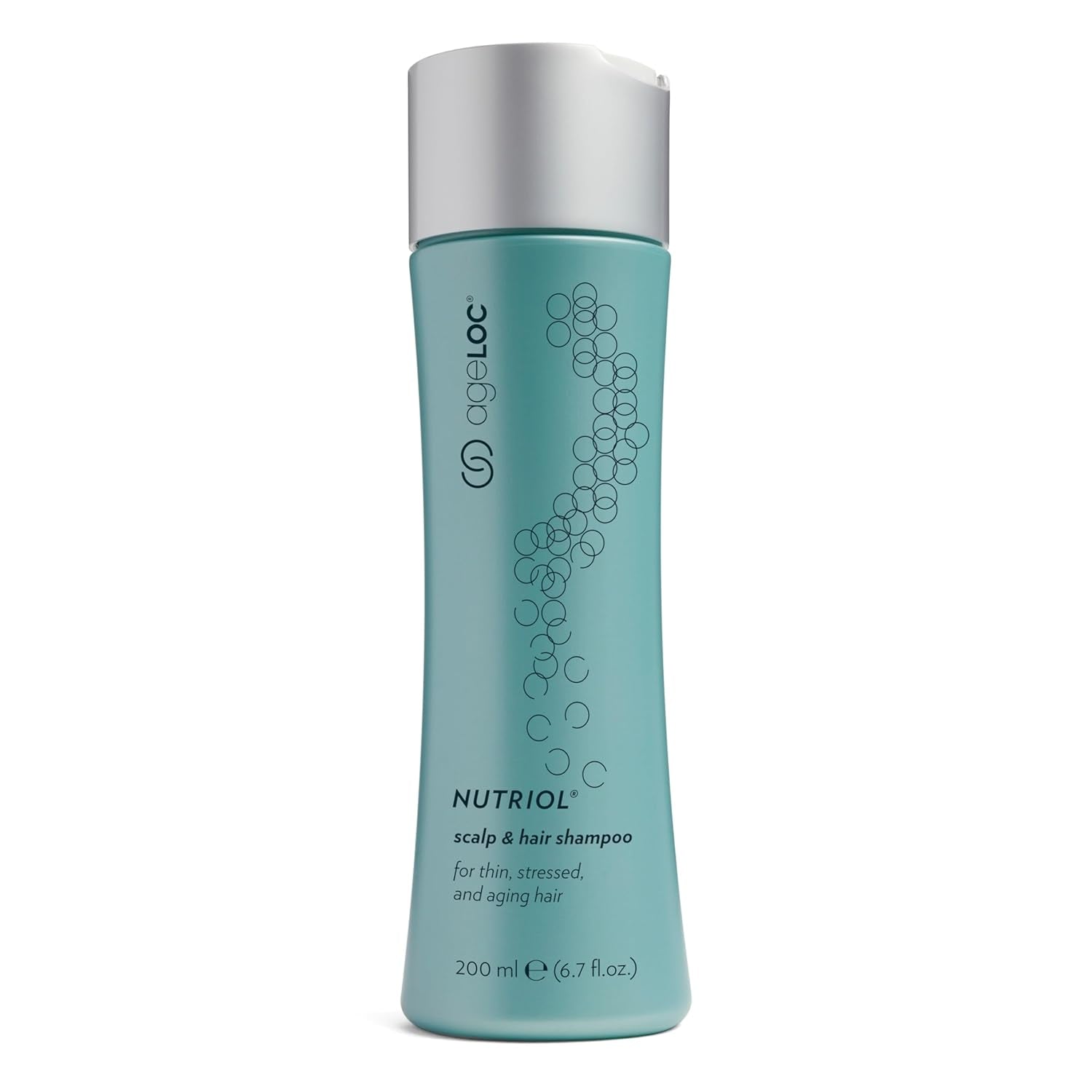 Nu Skin Ageloc Nutriol Scalp & Hair Shampoo | 6.7 Fl. Oz | Fuller Hair Formula with Vitamin E & Antioxidants | Nourishes Dry & Damaged Hair | Safe for Color-Treated Hair | Daily Use for All Hair Types