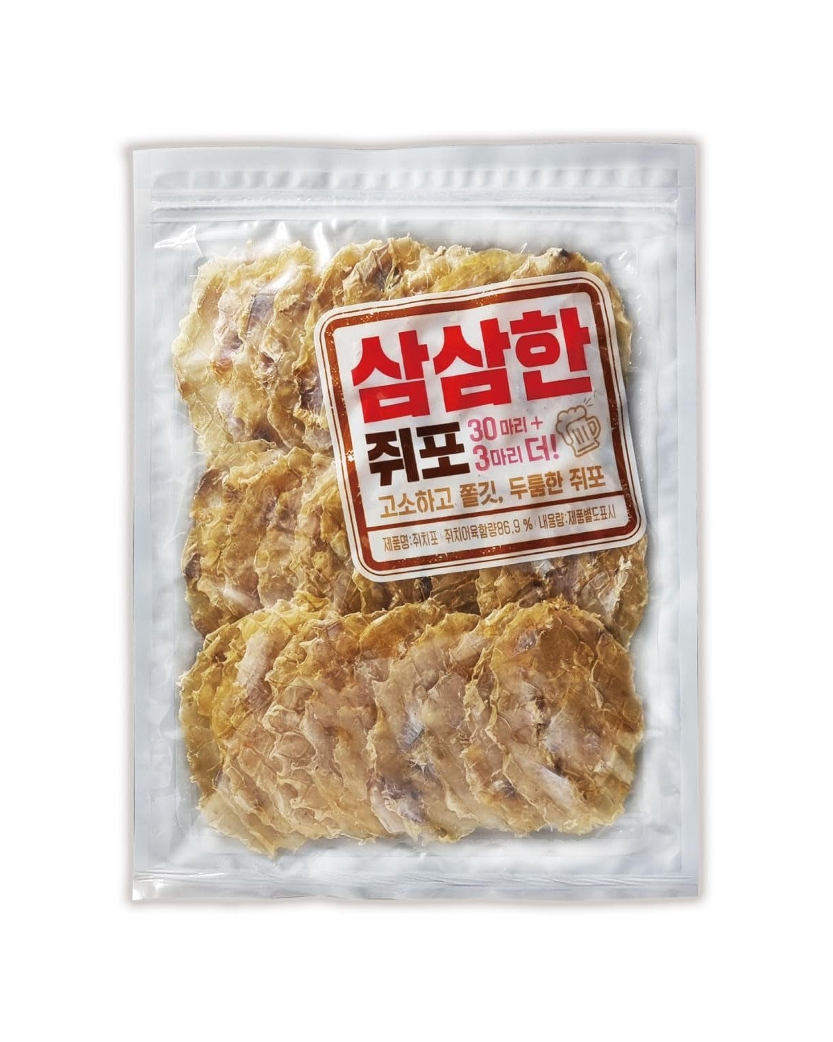 Arawoom Roasted Filefish Jerky, (12.17Oz(345G) 1 Pack), 쥐포, 33Ea, Traditional Savory Korean Snack, High in Protein, Snack for Adults and Kids, Total 12.17Oz(345G)
