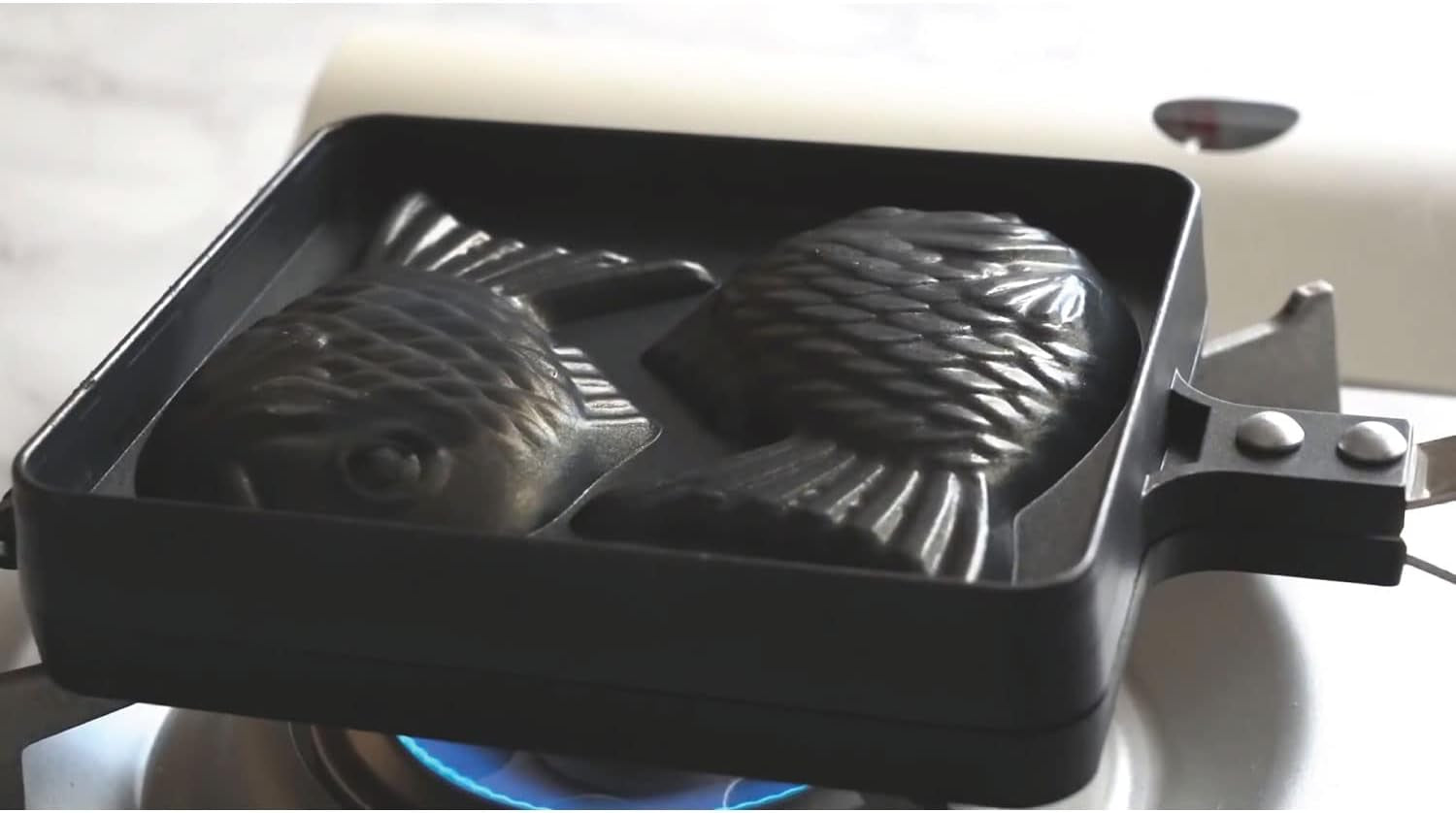 COOKKING - Taiyaki Japanese Fish-Shaped Pancake Double Pan, Made in Korea
