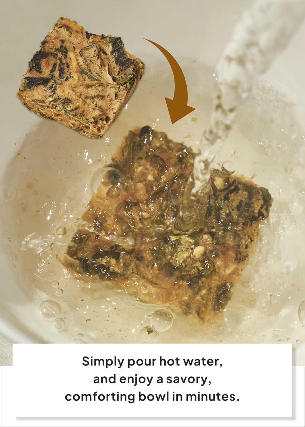 Korean Food Gondre (Cirsium Setidens) Soybean Paste Soup – Instant Korean Miso Soup, Freeze-Dried Doenjang Soup with Vegetables – 5 Packs, 1.76Oz (50G)