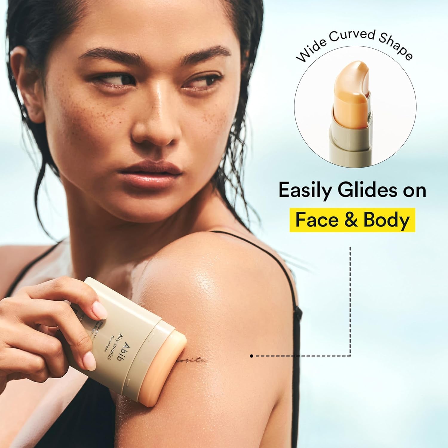 Abib Airy Sunstick Protection Bar Broad Spectrum SPF50+ 0.81 Oz / 23 G (Semi-Matte) | Korean Suncreen Stick Suncare Sunblock, No Whitecast, Protector Solar Barra, Water Resistant