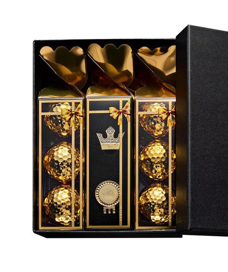 3 Golden Balls X 2 + Crown Ball Marker | by SOKIM
