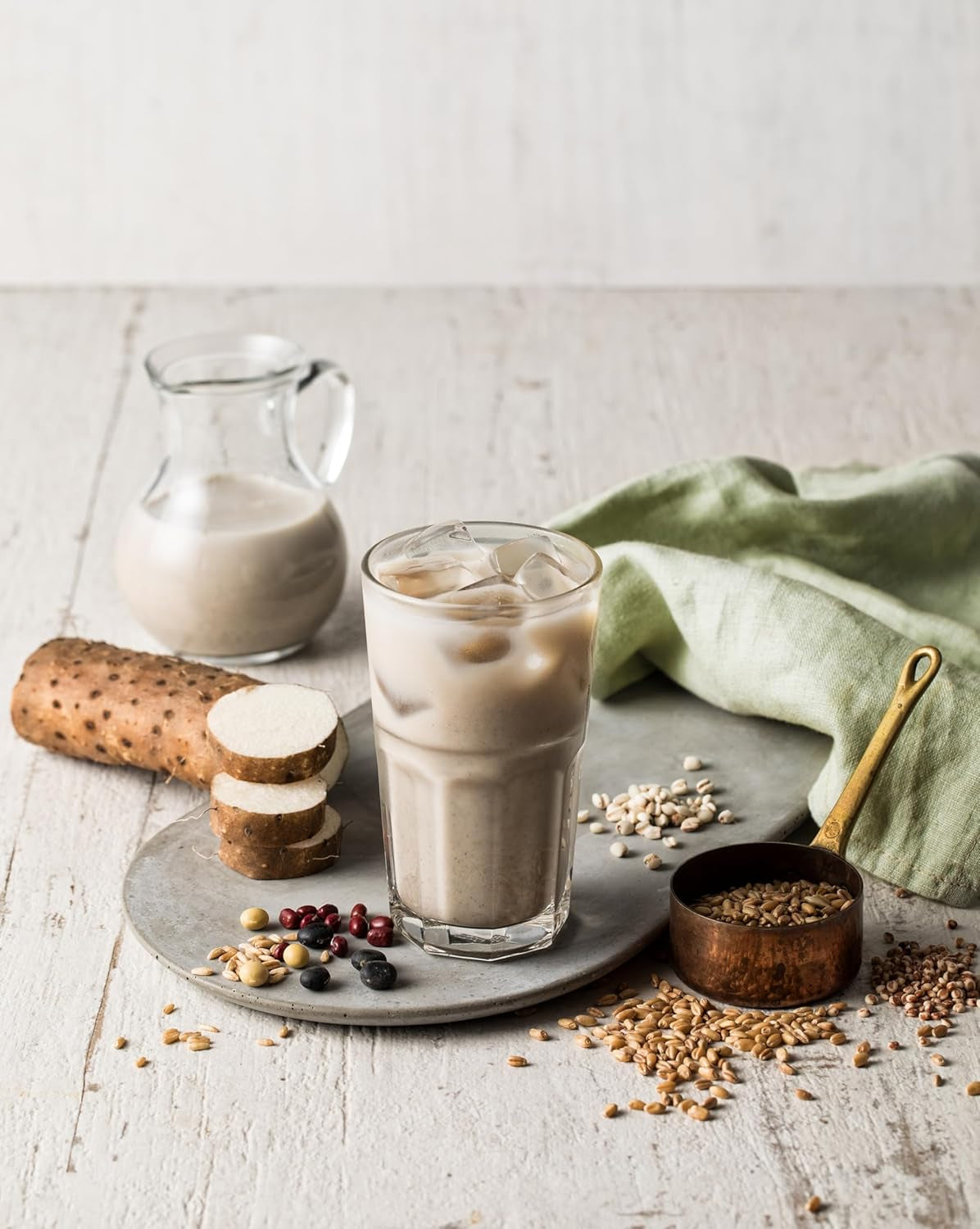 Damtuh Korean 15 Multi Mixed Roast Grain Powder Meal Replacement Shake – Healthy Breakfast Drink, Nutritious Grain Misugaru, 20G X 12 Sticks