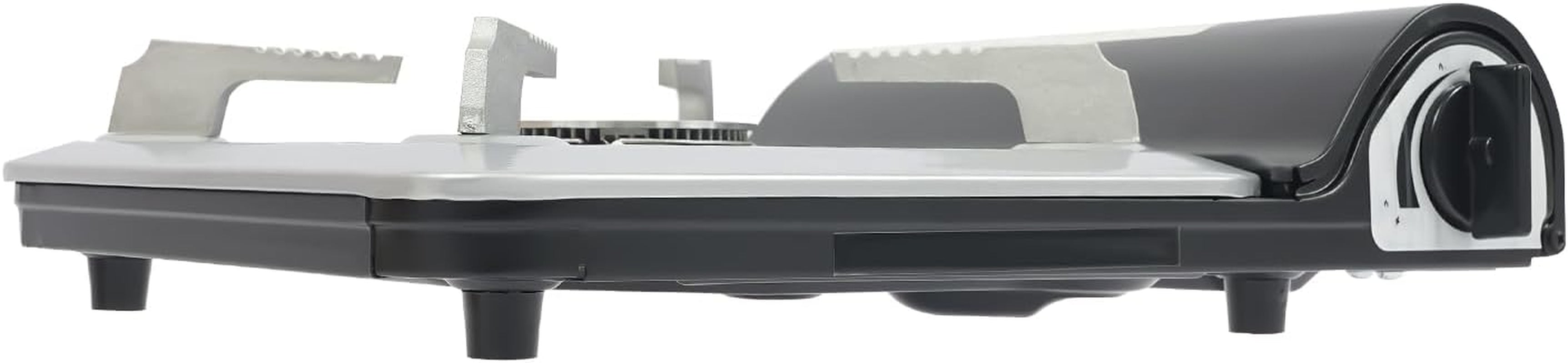 Butane Camping Stove, Portable Butane Burner, Single Burner Camp Stove with Carry Case for Emergencies, Outdoor Cooking, Gatherings, Backpacking, Safety Stop (Silver+Black)