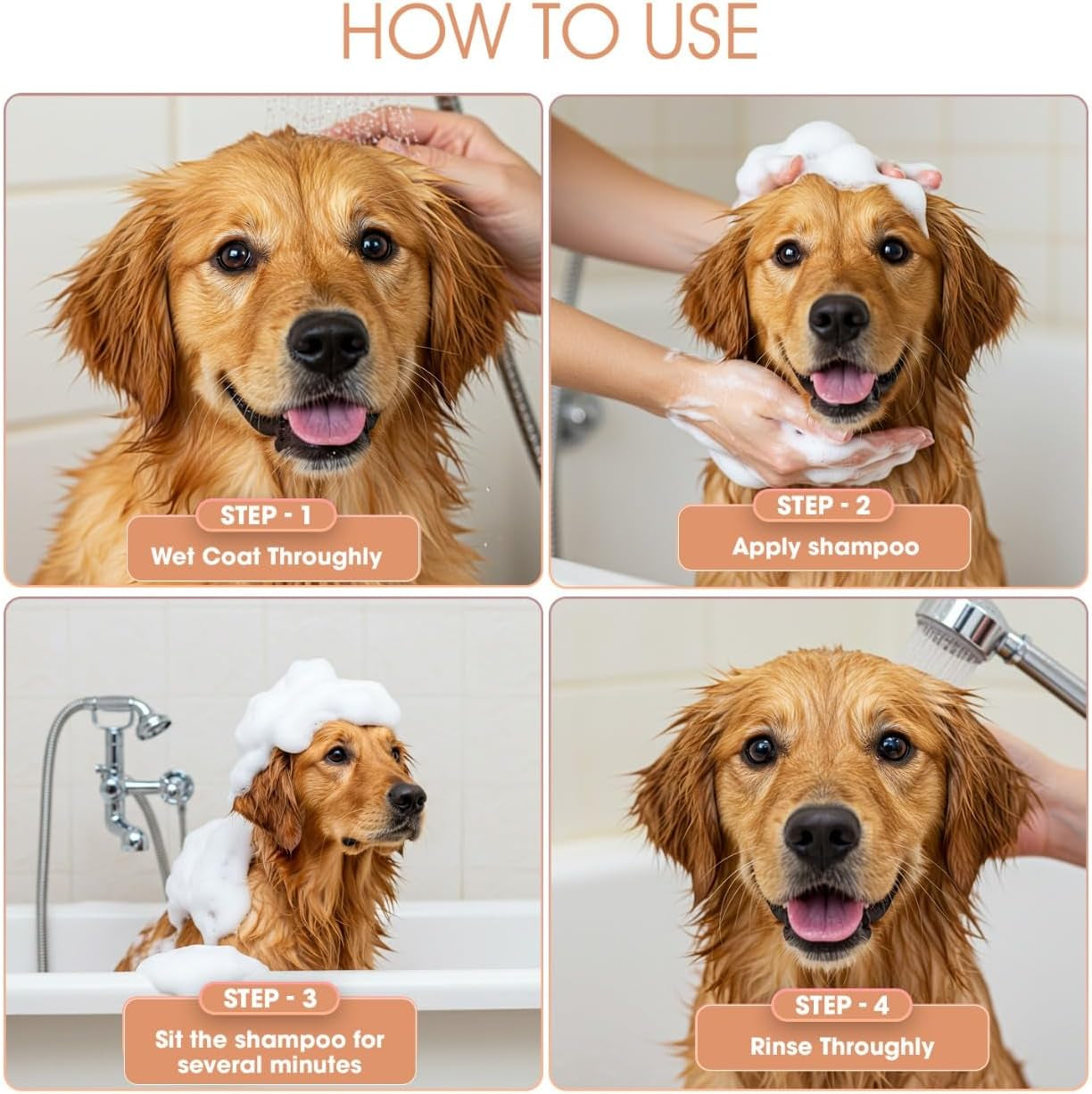 Korean Plant Based Vegan Dog Shampoo 500Ml - Hypoallergenic, Hyaluronic Acid for Puppy to Adult Dogs Soothing Cleanser, Dandruff and Aloe Itchy Skin Moisturizing for Sensitive Skin, Made in Korea