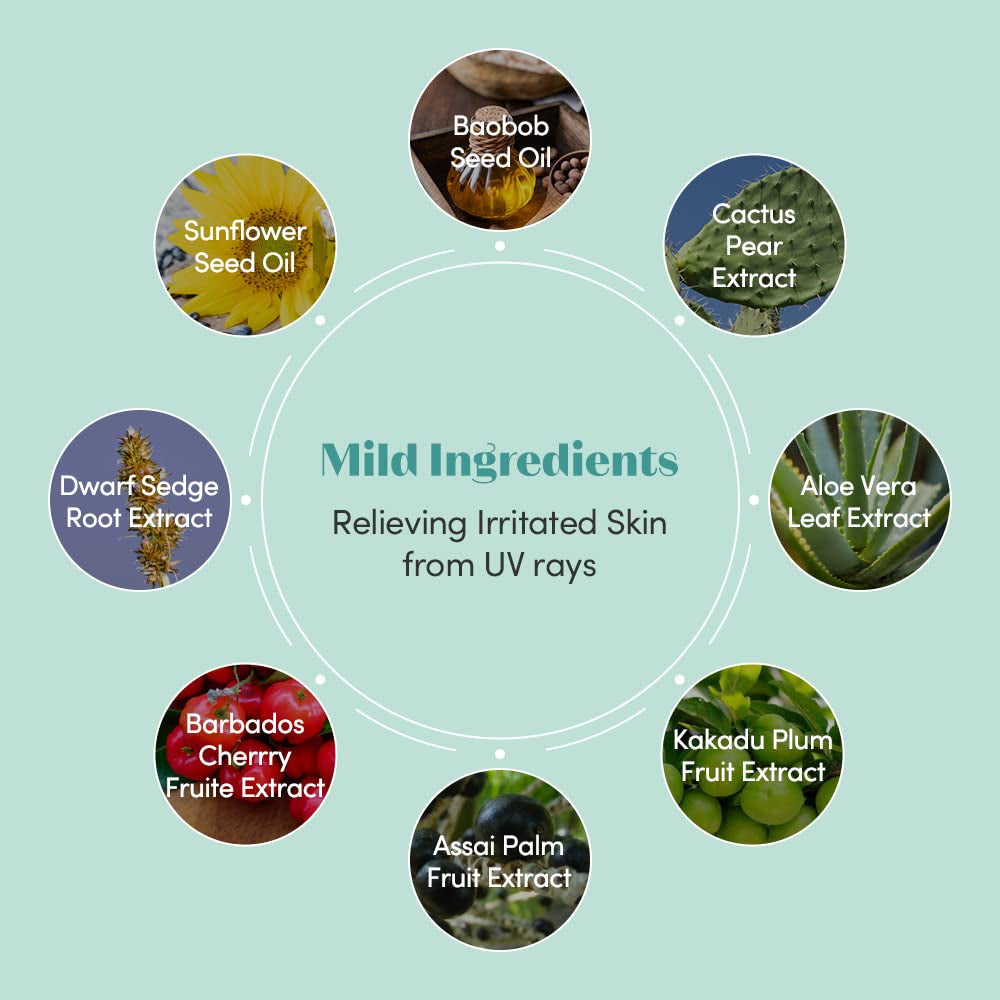 ETUDE Sunprise Mild Weightless Watery Light Texture SPF50+/PA+++ 1.7 Fl. Oz (50Ml) (21AD) | Light Moisturizing Sunblock for Sensitive Skin | Korean Skin Care