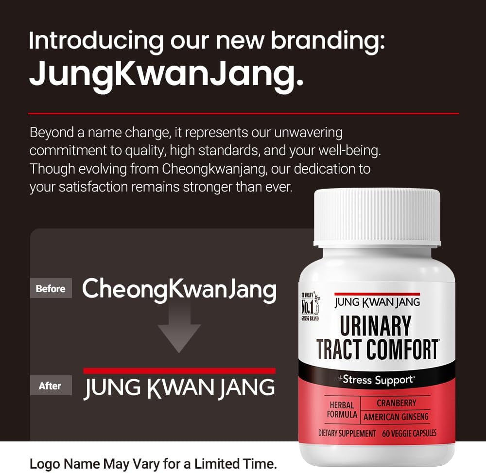 정관장 방광 영양제 60정 Urinary Tract Comfort Formula with Pacran Cranberry 