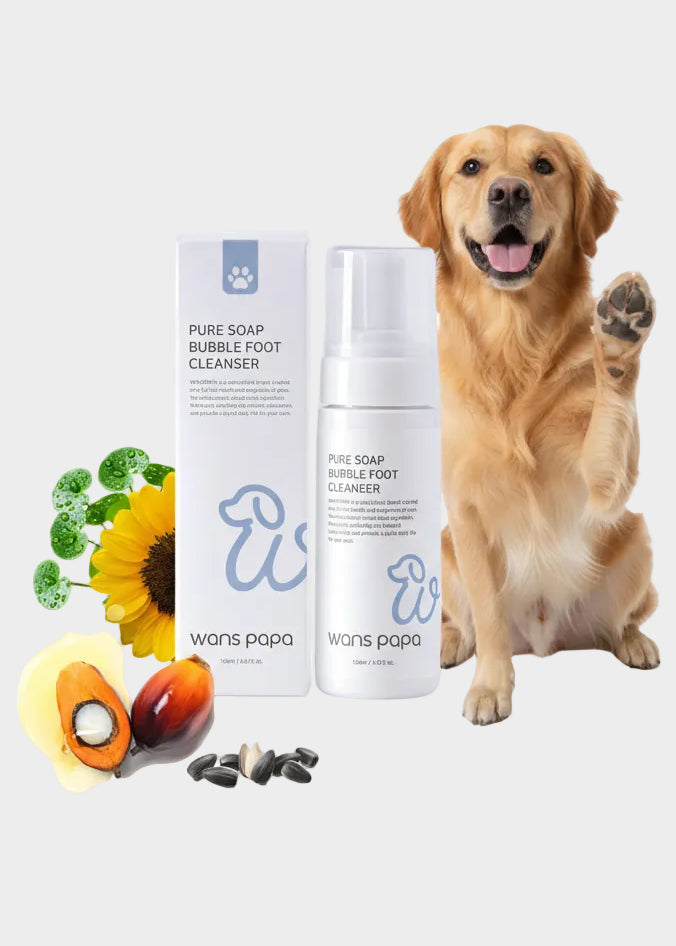Wanspapa Dog Paw Cleaner | Gentle Pure Soap-Based Rinse-Off Paw Washer for Sensitive Paws | Natural Plant-Based & Residue-Free Formula | Safe for All Dogs, Puppies | Made in Korea | 5.072 Oz / 150Ml