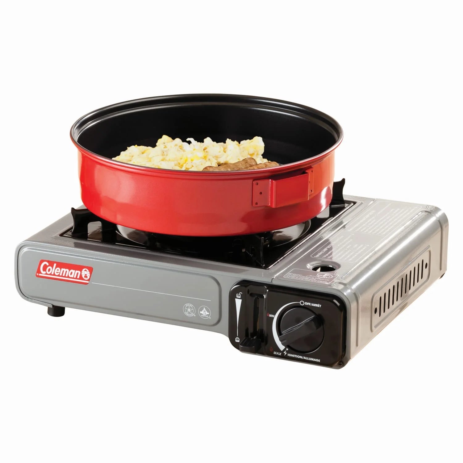 Coleman Tabletop Portable Butane Gas Camping Stove, 1 Burner, Gray